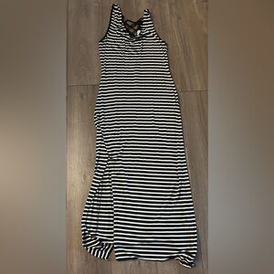 Striped Black and White Women's Dress